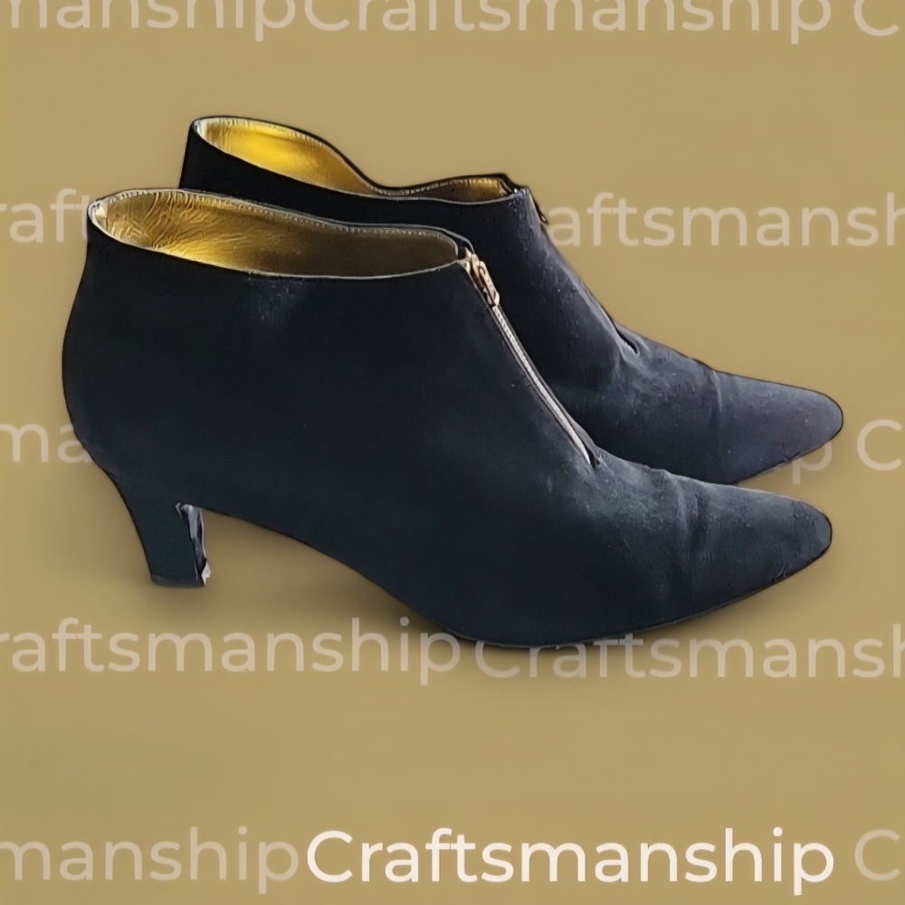 VTG DONNA KARAN rare heel booties - Picture 7 of 10